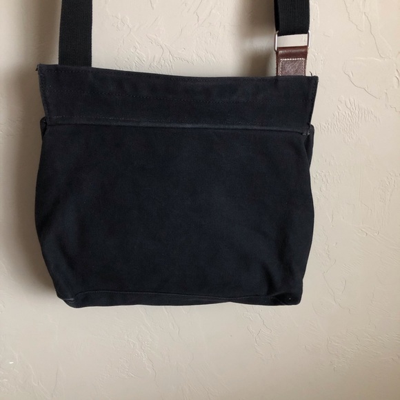 Banana Republic Black Canvas Messenger Bag - Picture 8 of 9